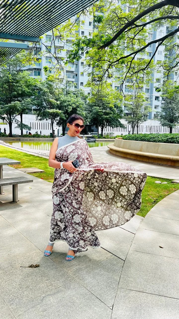 SAM Floral Malmal Cotton